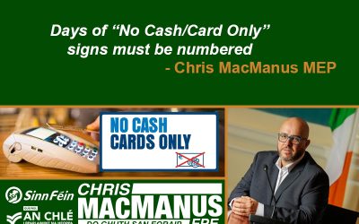 Days of “No Cash/Card Only” signs must be numbered: MacManus