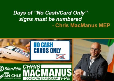 Days of “No Cash/Card Only” signs must be numbered: MacManus