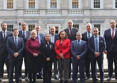 Sinn Féin leaders meet with Ambassadors from Arab countries; ceasefire an immediate priority