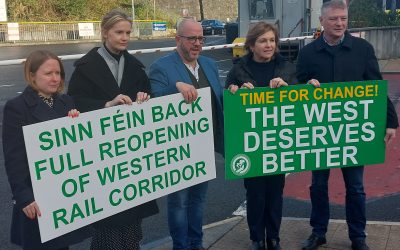 Sinn Féin Representatives gather in Sligo to commit to full reopening of Western Rail Corridor in Government – MacManus