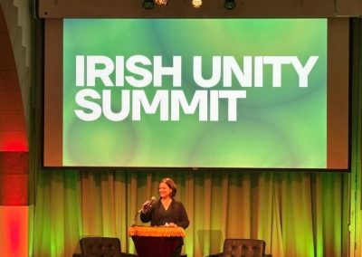 Mary Lou McDonald TD delivers keynote address to Irish Unity Summit in New York