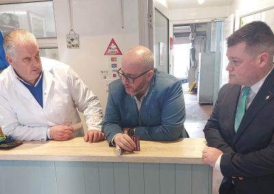 MEP MacManus visits Clonmore Meats Killeshin