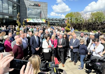 “Change starts here, Change starts now” the message from MacManus and McDonald at Sinn Fein launch in Helix