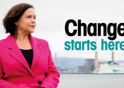 Voting for Sinn Féin the Local and European elections is the first step to getting a change of government – Mary Lou McDonald TD