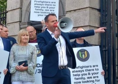 Minister Darragh O’Brien must act immediately to address fallout of his betrayal of the Retained Fire Service – John Brady TD