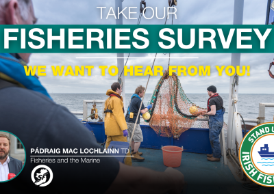 Sinn Féin invites Irish fishing industry and coastal communities to take part in Fisheries Survey – Pádraig Mac Lochlainn TD