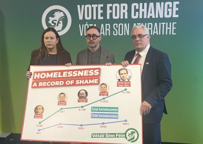 Only a Sinn Féin-led government will end homelessness by 2030 – Eoin Ó Broin TD