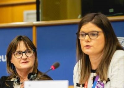 Kathleen Funchion MEP hosts Kathleen Chada at European Parliament Feminist Forum